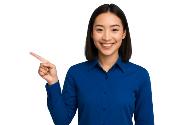 Marketing Girl Pointing